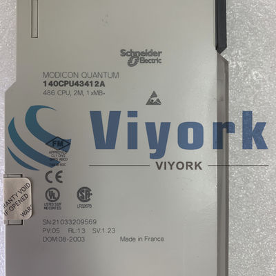 Schneider 140CPU43412A QUANTUM UNIT CPU CONCEPT PROCESSOR 80486 1MODBUS PLUS NEW