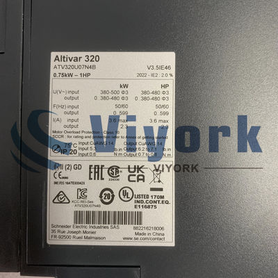 Schneider ATV320U07N4B DRIVE ALTIVAR 320 SERIES VARIABLE SPEED NEW