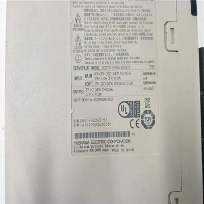 Yaskawa SGD7S-R90A00A002 SERVOPACK SIGMA-7 SERIES 1PH/3PH 1.6A/0.8A 200-240V NEW